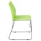 Flash Furniture Green Plastic Stack Chair RUT-498A-GN-GG - alternate 4